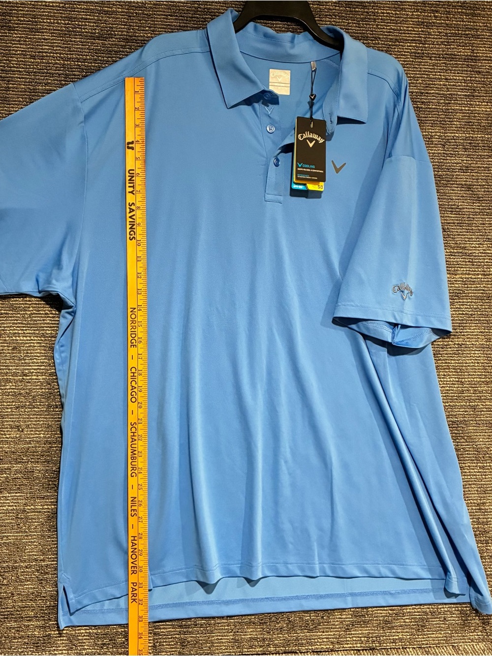 Callaway Men’s Light Blue Performance Golf Polo